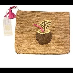 NWT Mud Pie Coconut Clutch